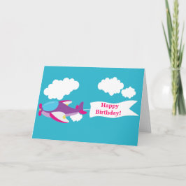 Niedliche kleine Grußkarte für das Flugzeug Karte