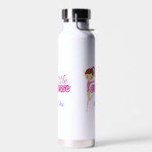 Niedliche Kleine Gymnast Pink Custom Gymnastik Kin Trinkflasche (Links)