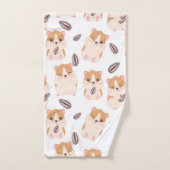 Niedliche Kleine Hamster Drei Muster Badhandtuch Set (Handtuch)
