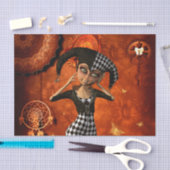 Niedliche kleine Harlequin Seidenpapier (Handwerk)