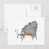 niedliche kleine Hermitkrabbe Postkarte (Vorne/Hinten)