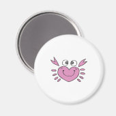 niedliche kleine Herzkrabbe Magnet (Vorderseite/Rückseite)