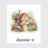 Niedliche kleine Hexe | Aufkleber (Blatt)