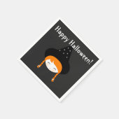 Niedliche Kleine Hexe mit Hut und Sternen Serviette (Ecke)