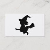 Niedliche kleine Hexe Visitenkarte (Rückseite)