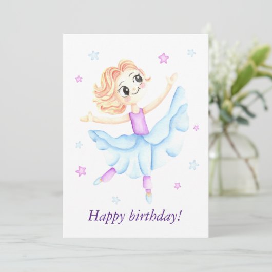 Niedliche kleine Ingwer Ballerina (Stehend Vorderseite)