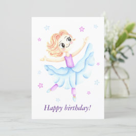 Niedliche kleine Ingwer Ballerina