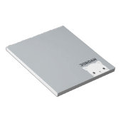 Niedliche kleine Katze mit Personalisiertem Namen Notizblock (angewinkelt)