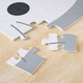 Niedliche kleine Katze mit Personalisiertem Namen Puzzle (Seite)