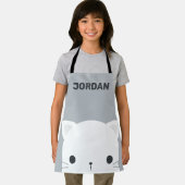 Niedliche kleine Katze mit Personalisiertem Namen Schürze (Insitu)