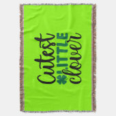 Niedliche Kleine Klee-Charme-60277 Decke (Vorderseite Vertikal)