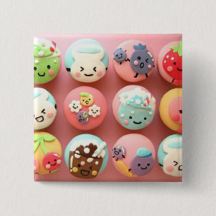Niedliche kleine Kuchen Button