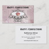 Niedliche kleine Kuchen: Visitenkarte (Vorne/Hinten)