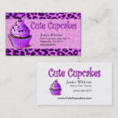 Niedliche kleine Kuchen: Visitenkarte (Vorne/Hinten)