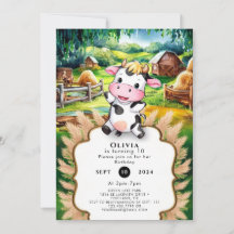 Niedliche kleine Kuh Geburtstag