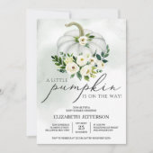 Niedliche kleine Kürbis-Grünanlage Boho Babydusche Einladung (Vorderseite)