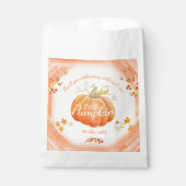 Niedliche kleine Kürbisbaby Dusche Aquarell Geschenktütchen (Vorderseite)