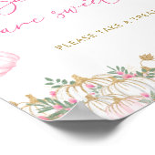 Niedliche kleine Kürbisbabys sind süß Poster (Ecke)