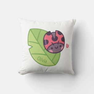Niedliche Kleine Ladybug Girls Zimmer Personalisie Kissen