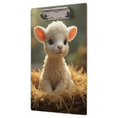 NIEDLICHE KLEINE LAMB IM MANGER KLEMMBRETT (Links)