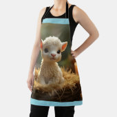 NIEDLICHE KLEINE LAMB IM MANGER SCHÜRZE (InSitu)