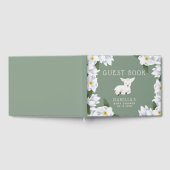 Niedliche Kleine Lamm Floral Baby Dusche Gästebuch (Voll)