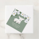 Niedliche Kleine-Lammgeschlecht-Neutral-Babydusche Geschenkanhänger (Beispiel)