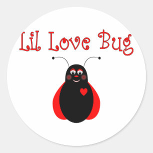 Niedliche kleine Liebe Bug Ladybug Aufkleber