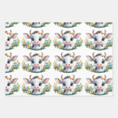 Niedliche kleine Mädchenkuhe in Blume Geschenkpapier Set (Vorderseite)