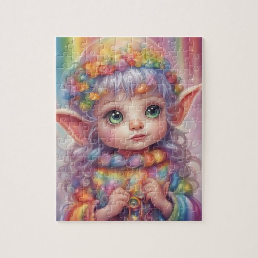 Niedliche kleine Mädchenstelfe Puzzle (Vertikal)