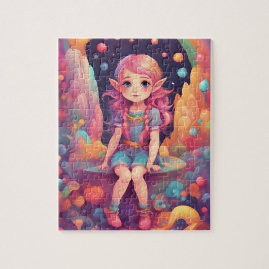 Niedliche kleine Mädchenstelfe Puzzle (Vertikal)