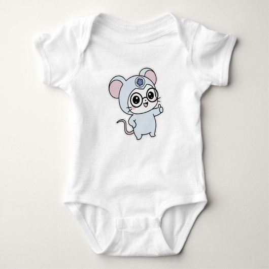 Niedliche kleine Maus Baby Strampler (Vorderseite)