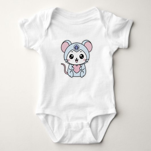Niedliche kleine Maus Baby Strampler (Vorderseite)