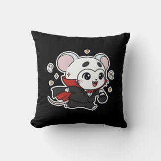 Niedliche kleine Maus, bereit für Halloween  Kissen