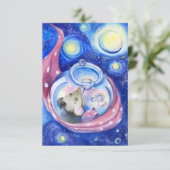 Niedliche kleine Maus danke Karte (Stehend Vorderseite)