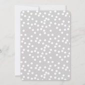 Niedliche kleine Maus - Einladung zur Kinderdusche (Rückseite)