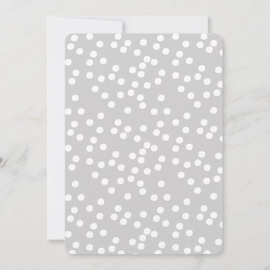 Niedliche kleine Maus - Einladung zur Kinderdusche (Rückseite)