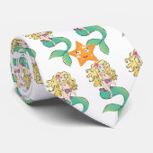 Niedliche kleine Meerjungfrau Krawatte (Gerollt)