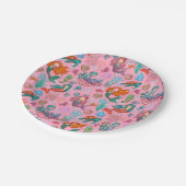 Niedliche kleine Meerjungfrauen Pappteller (Schrägansicht)