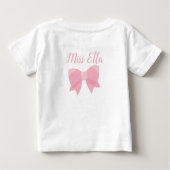 Niedliche kleine Miss ONEderful Elephant 1. Geburt Baby T-shirt (Rückseite)