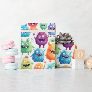 Niedliche kleine Monster 3 - Geschenkpapier