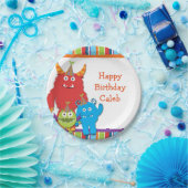 Niedliche Kleine Monster Geburtstagsparty Teller (Party)