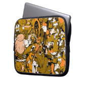 Niedliche Kleine Monster Laptopschutzhülle (Vorderseite Links)