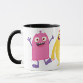 Niedliche kleine Monster mit Namen Tasse (Links)