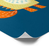 Niedliche Kleine Monster Personalisiert Poster (Ecke)