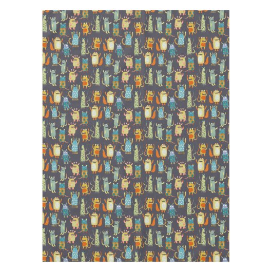 Niedliche Kleine Monster Tischdecke (Vorderseite)