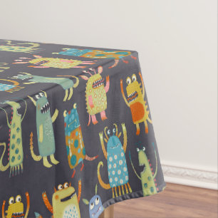 Niedliche Kleine Monster Tischdecke