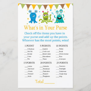 Niedliche Kleine Monster Was ist in deinem Geldbeu