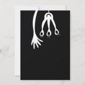 Niedliche Kleine Monsterjungen Einladung zum erste (Rückseite)