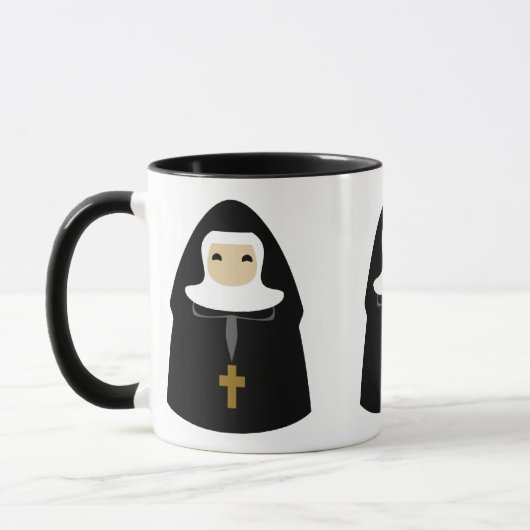 Niedliche kleine Nonnen Tasse (Links)